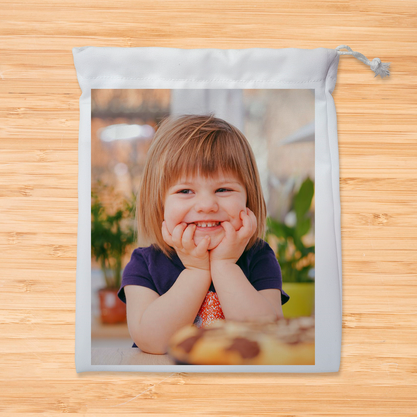 Bolsa Merienda Personalizada con Foto y Texto o Nombre para Niños | Vuelta al Colegio/Guardería