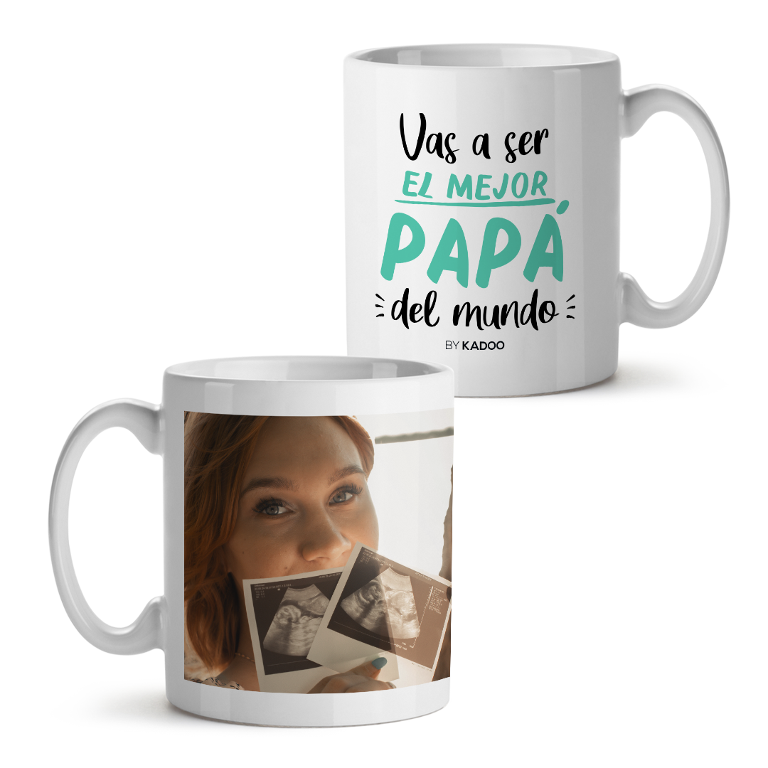 Taza Personalizada Día del Padre Vas A Ser El Mejor Papá Con Foto