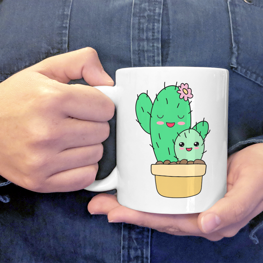 Taza Día De La Madre Mamá Cactus