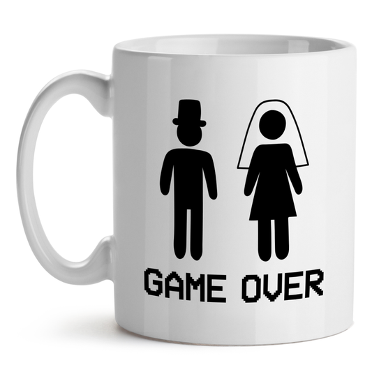 Taza Personalizada Despedida De Soltero Boda Game Over
