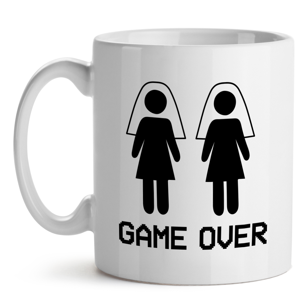 Taza Personalizada Despedida De Soltero Boda Game Over