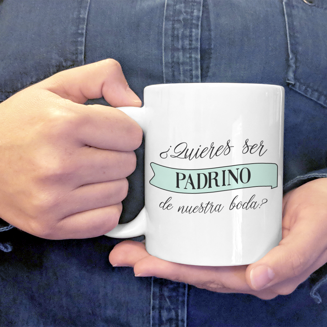 Taza Personalizable Boda Quieres Ser Mi Padrino