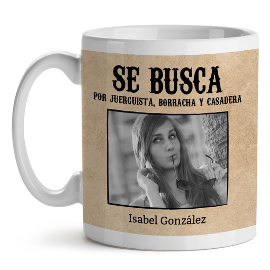 Taza Personalizada Despedida De Soltero Boda Se Buscan Novios