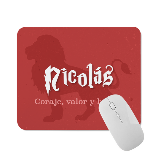 Alfombrilla de Ratón Personalizada Friki Niño Mago con Nombre