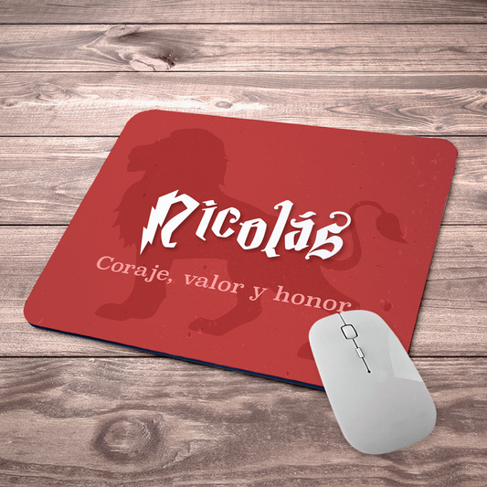 Alfombrilla de Ratón Personalizada Friki Niño Mago con Nombre