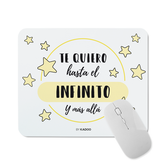 Alfombrilla de Ratón San Valentín Te Quiero hasta El Infinito Y Más Allá