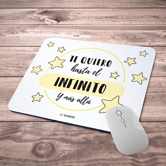 Alfombrilla de Ratón San Valentín Te Quiero hasta El Infinito Y Más Allá