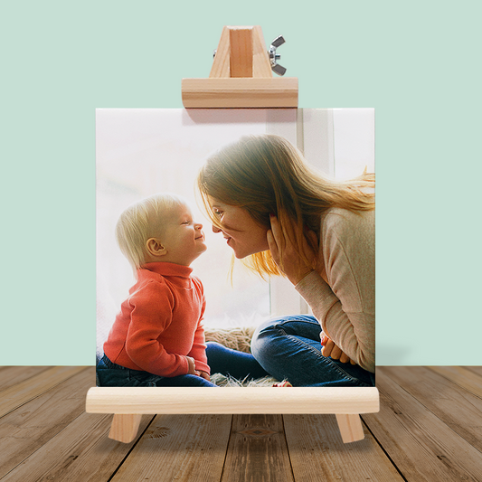 Portafotos de Azulejo Personalizado con Foto o Texto