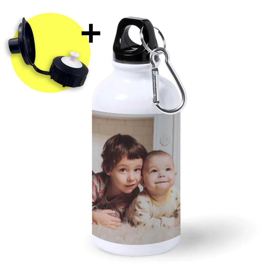 Botella de Aluminio Personalizada con Foto y Texto