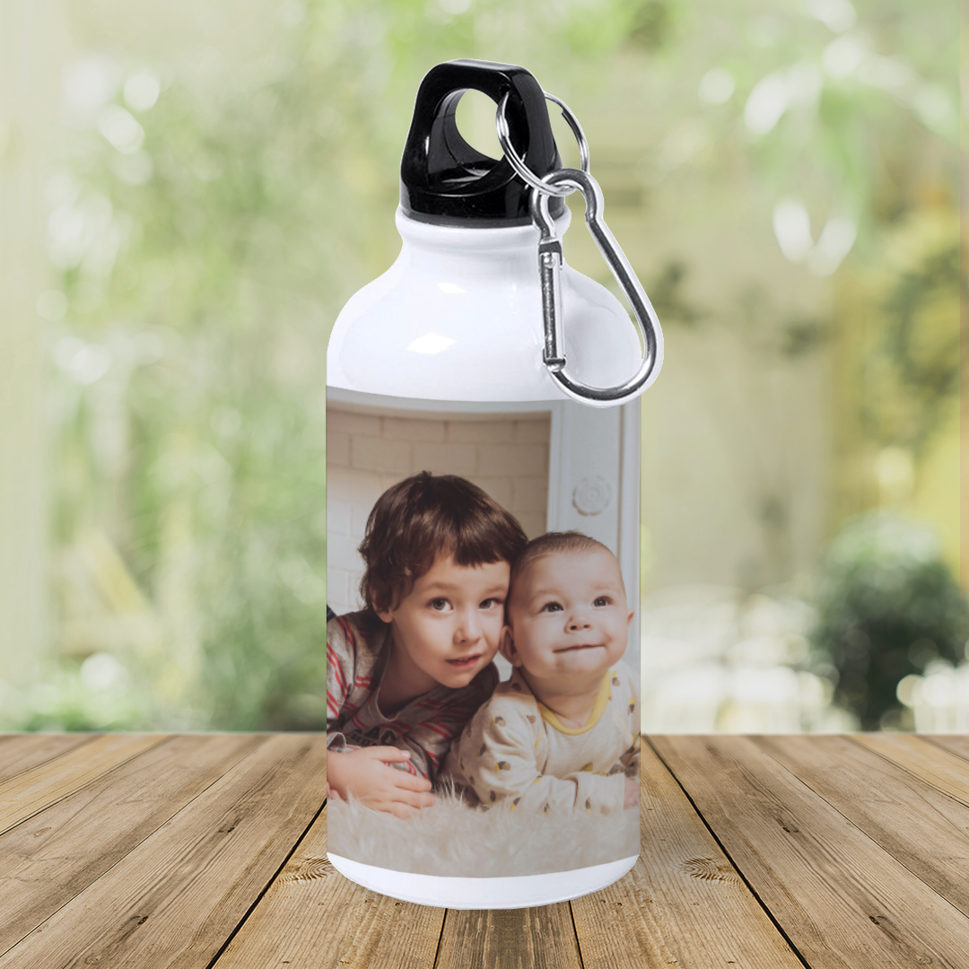 Botella de Aluminio Personalizada con Foto y Texto
