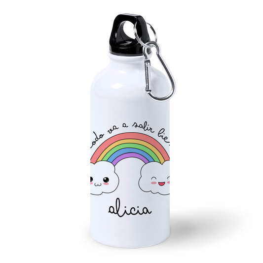 Botella de Aluminio Personalizada Infantil Todo Va A Salir Bien