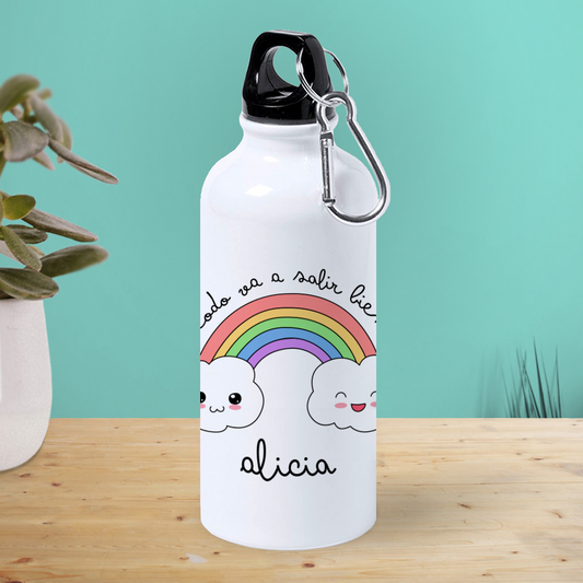 Botella de Aluminio Personalizada Infantil Todo Va A Salir Bien