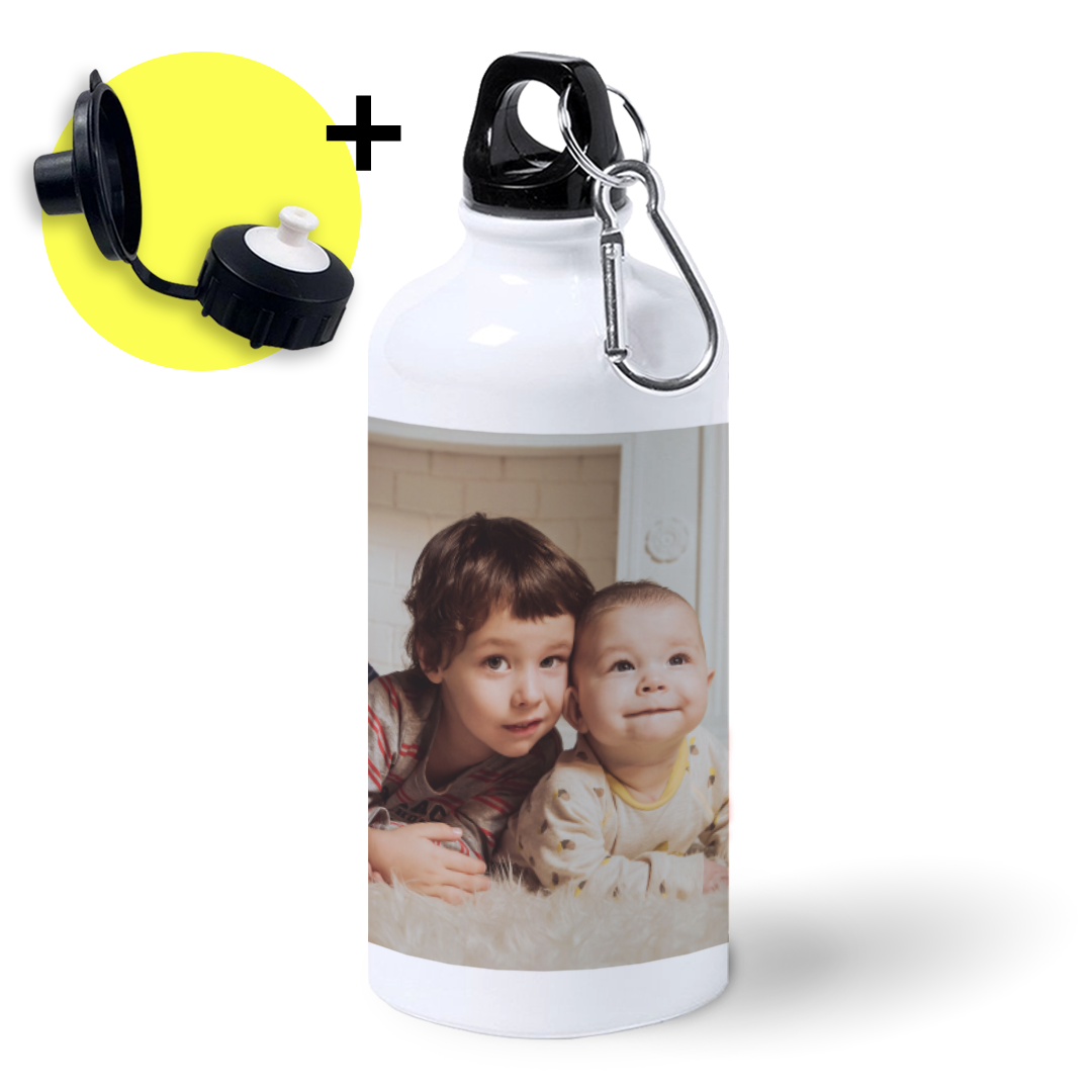 Botella de Aluminio Personalizada con Foto y Texto