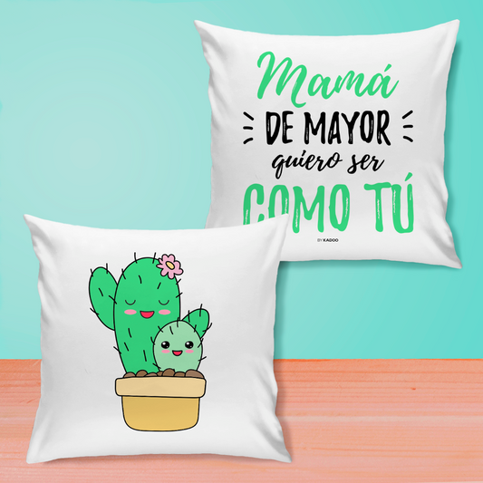 Cojín Día De La Madre Mamá Cactus