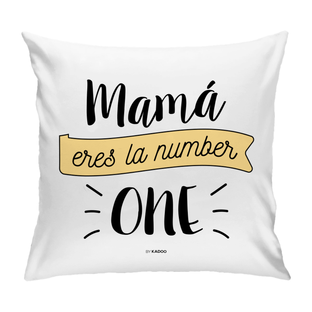 Cojín Personalizado Día de la Madre Mamá Eres La Number One con Nombre