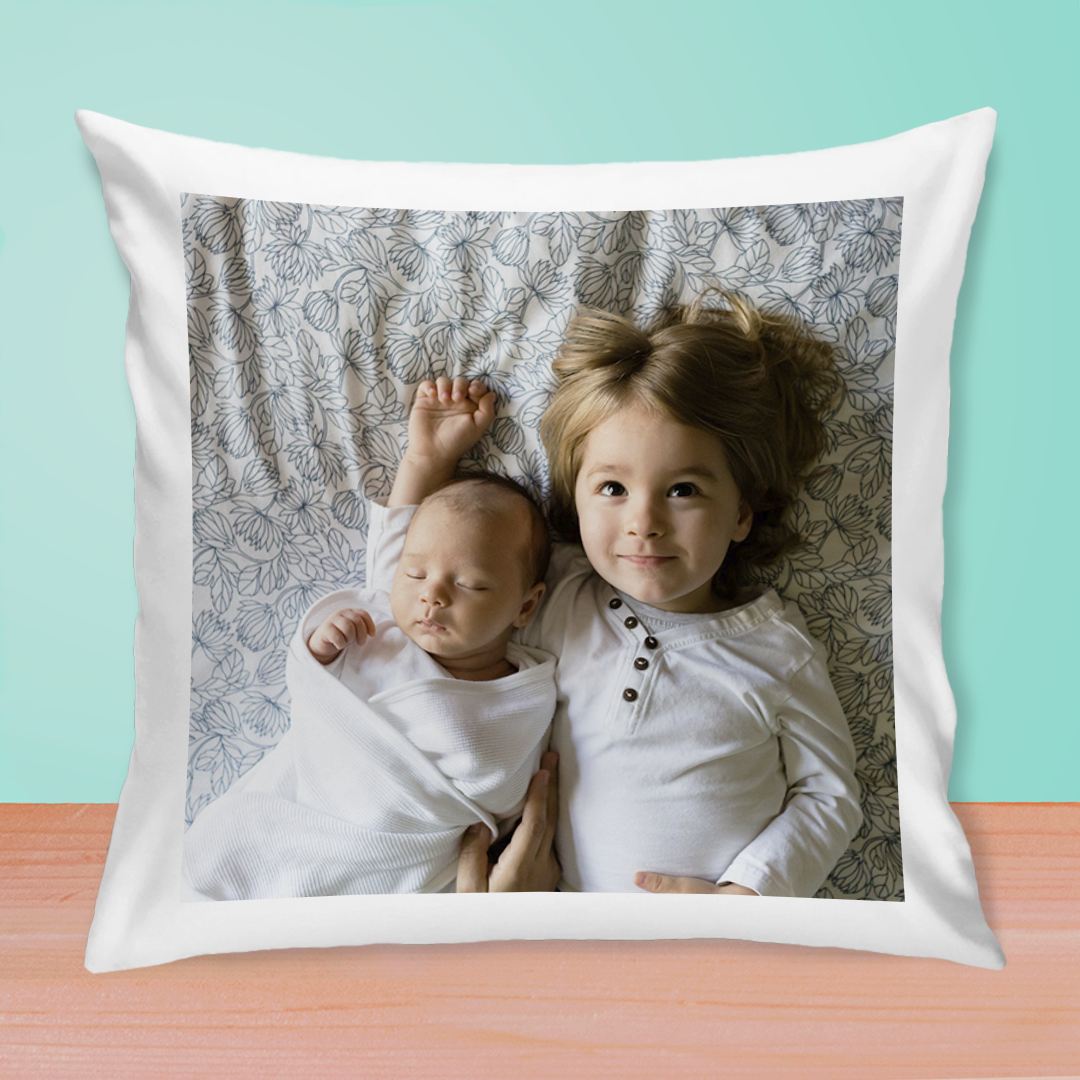 Cojín Personalizado de 40 x 40 cm con Foto y Texto