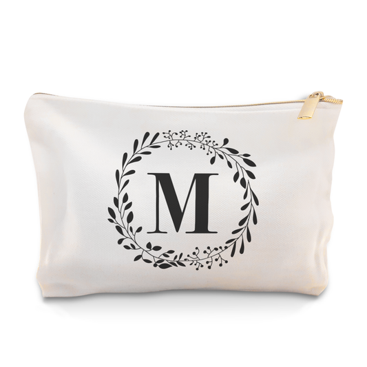 Neceser Personalizado con Inicial Corona de Flores