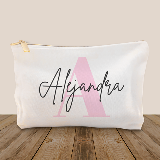 Neceser Personalizado con Inicial y Nombre Elegante