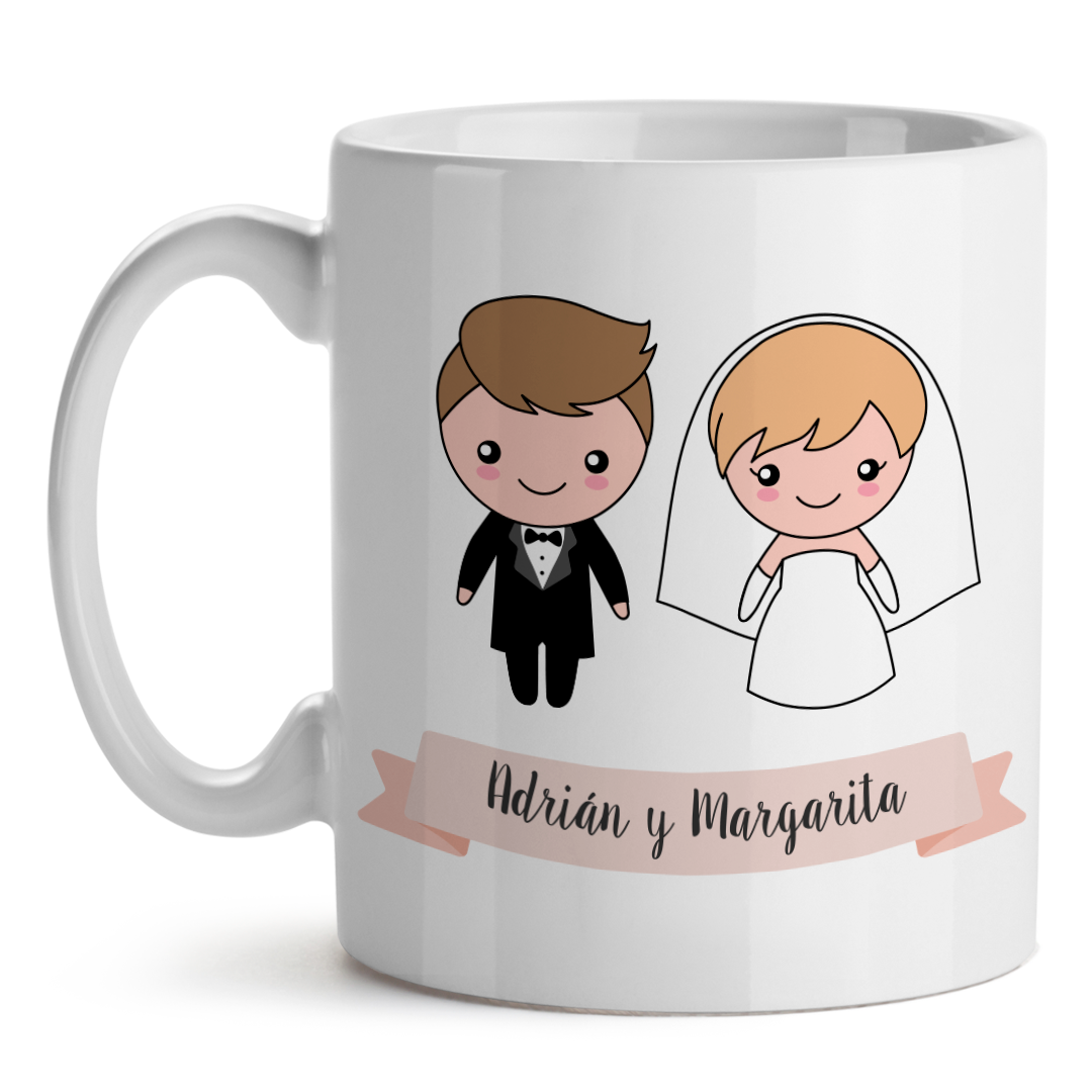 Taza Personalizada Boda Invitados Gracias por Venir