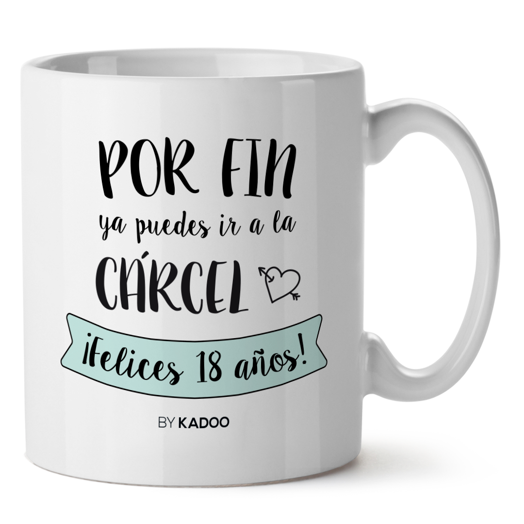 Taza Personalizada Cumpleaños 18 Años Cárcel