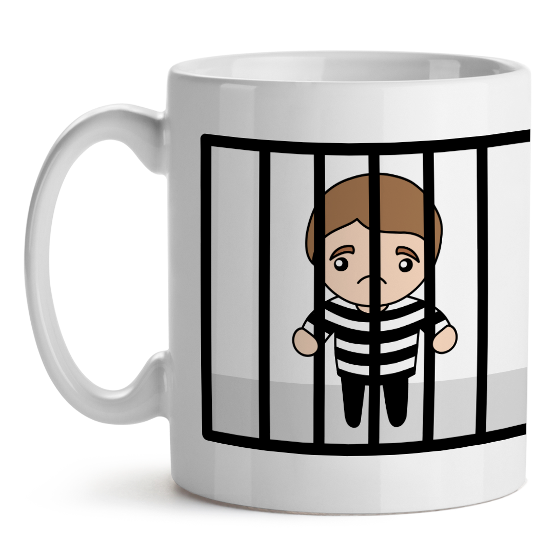 Taza Personalizada Cumpleaños 18 Años Cárcel