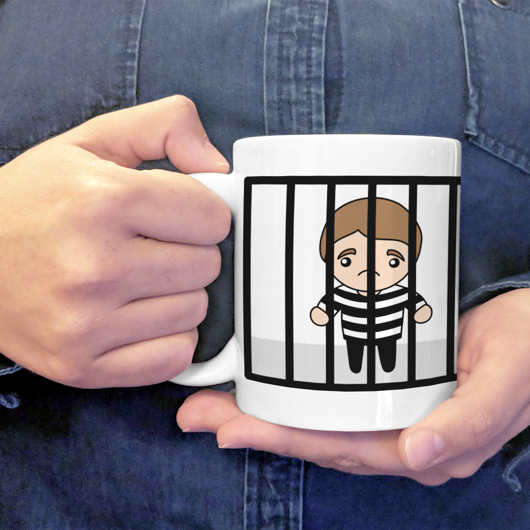 Taza Personalizada Cumpleaños 18 Años Cárcel