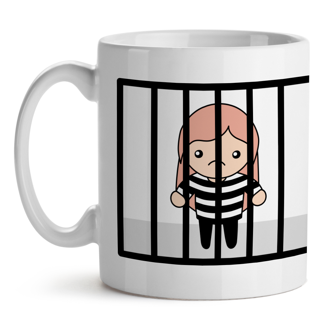 Taza Personalizada Cumpleaños 18 Años Cárcel