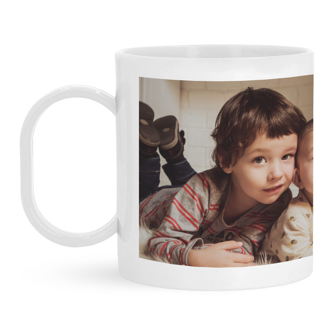 Taza de Plástico Personalizada con Foto y Texto o Nombre para Niños | Vuelta al Colegio/Guardería