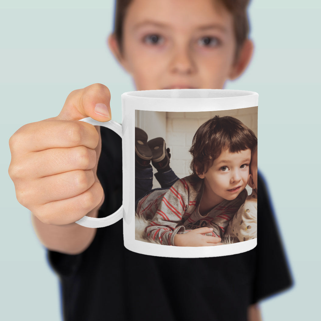 Taza de Plástico Personalizada con Foto y Texto o Nombre para Niños | Vuelta al Colegio/Guardería