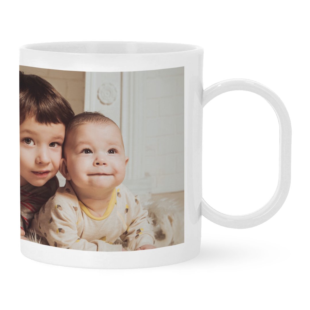 Taza de Plástico Personalizada con Foto y Texto o Nombre para Niños | Vuelta al Colegio/Guardería