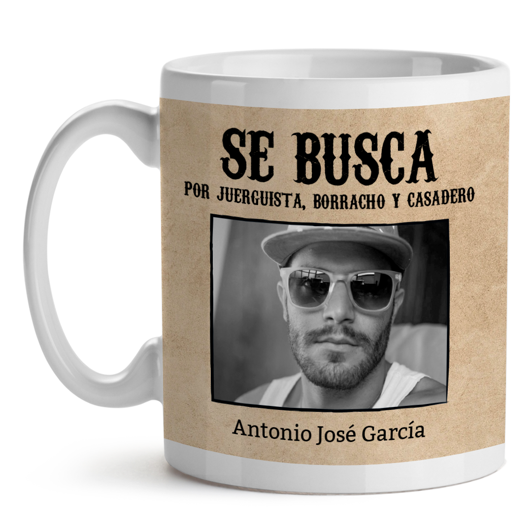 Taza Personalizada Despedida De Soltero Boda Se Buscan Novios