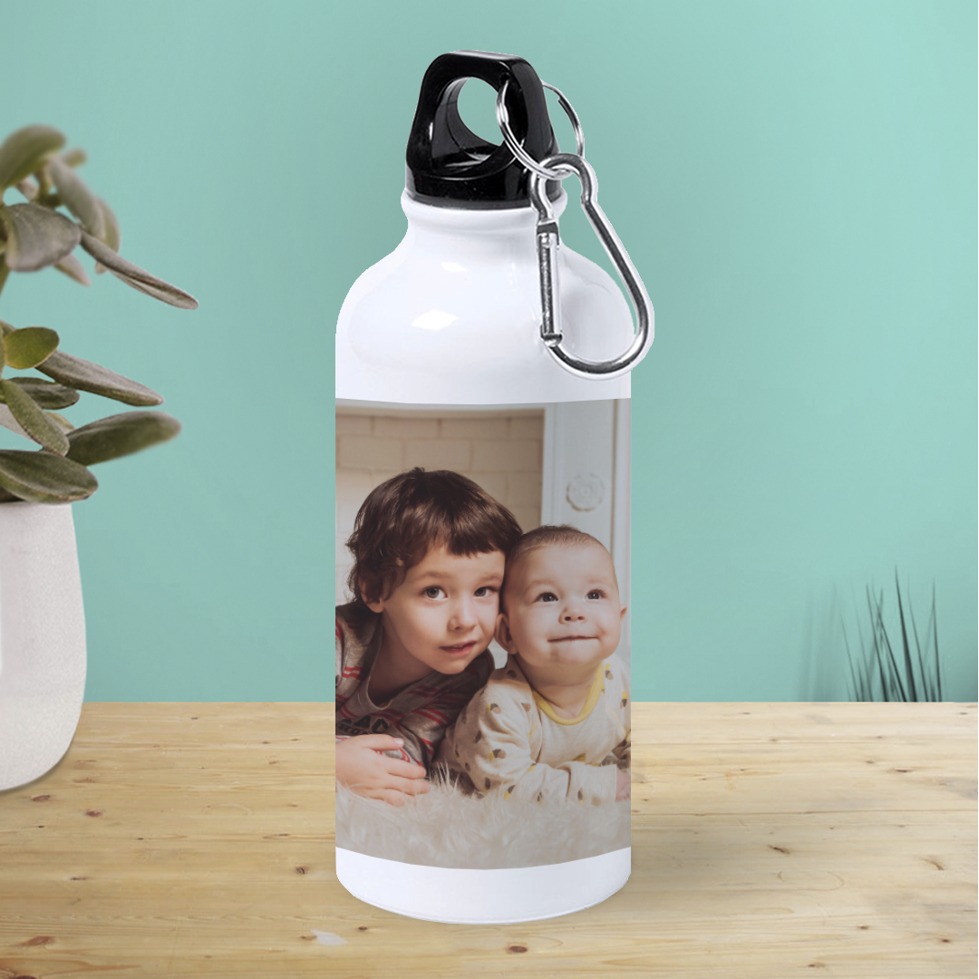 Botella de Aluminio Personalizada con Foto y Texto
