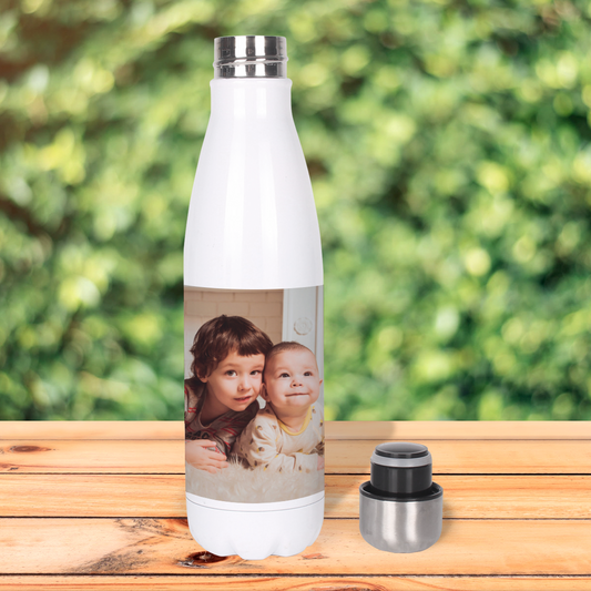Botella Térmica, Termo de Acero Inoxidable para Agua Personalizada con Foto y Texto