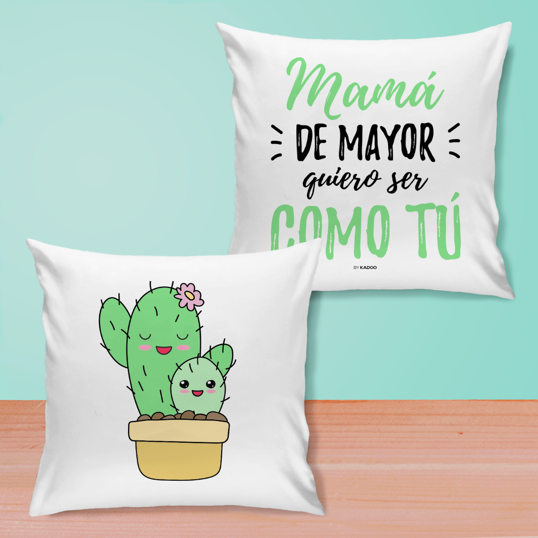 Cojín Día De La Madre Mamá Cactus